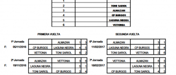 CALENDARIO LIGA AUTONOMICA _ HSP _ 2016-2017