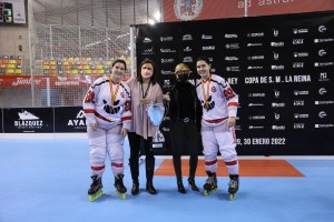 Isabel Rodríguez, en la entrega de trofeos.